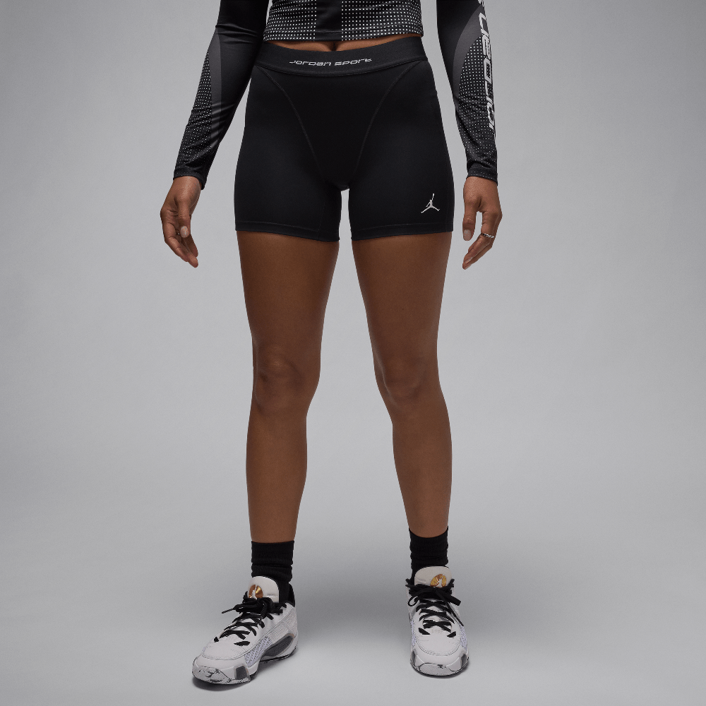 Jordan Sport Leak Protection : short de règles pour femme noir/blanc