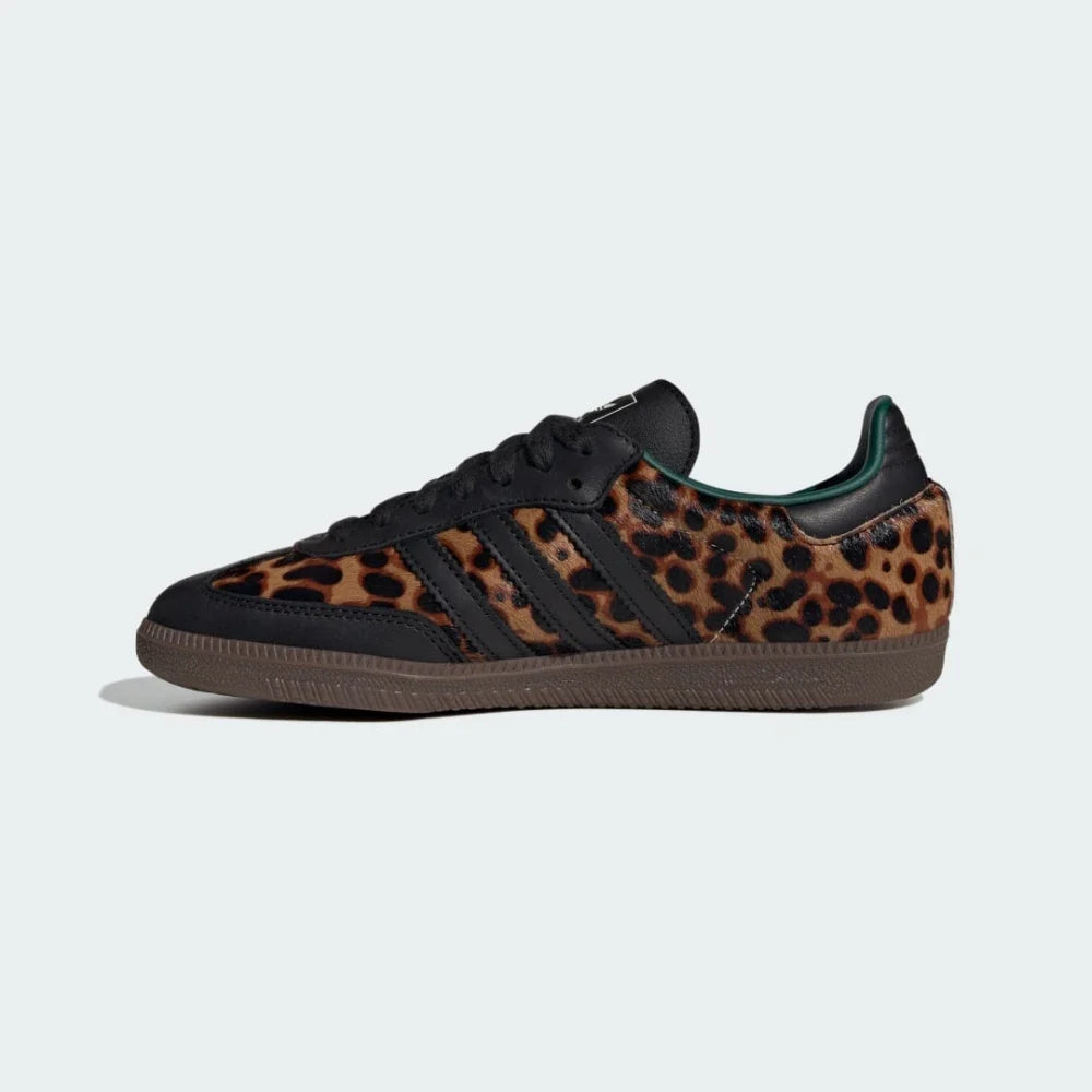 Adidas Samba OG Black Green Leopard (Femme)