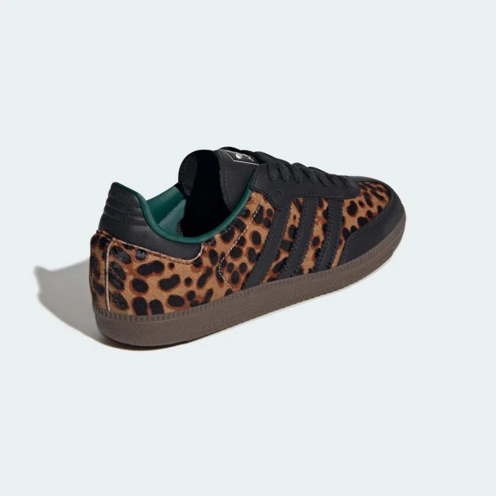 Adidas Samba OG Black Green Leopard (Femme)