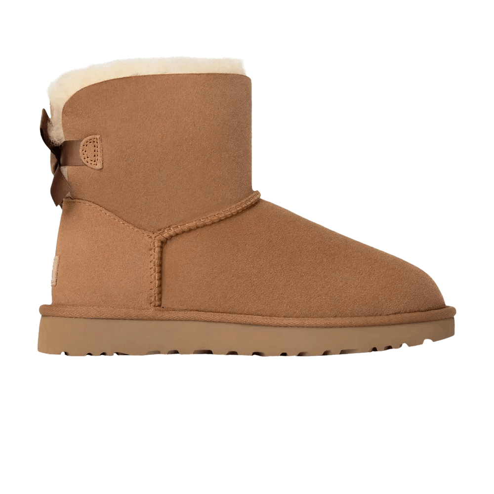 UGG Mini Bailey Bow II Châtaigne (Femmes)