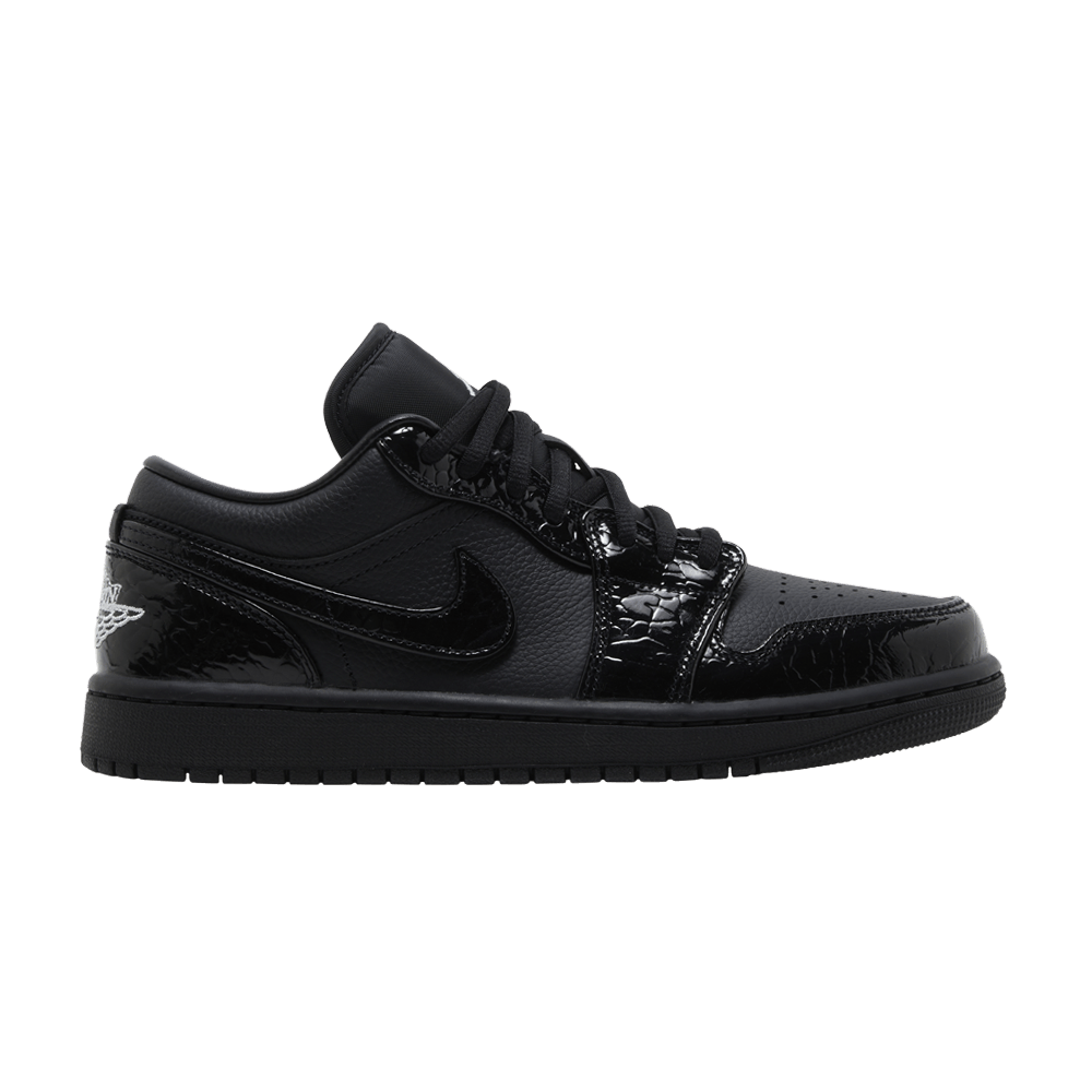 Jordan 1 Low SE Patent Elephant Black (Femme)