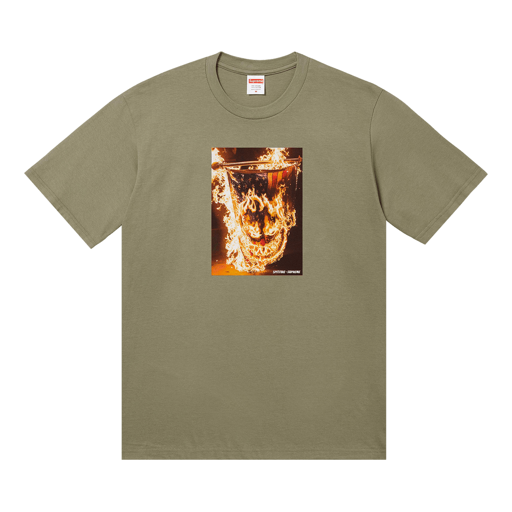 Supreme x Spitfire Flag Tee « Light Olive »