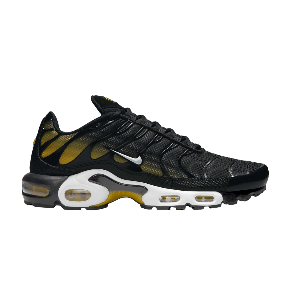 Nike Air Max Plus Noir Or Universitaire Blanc