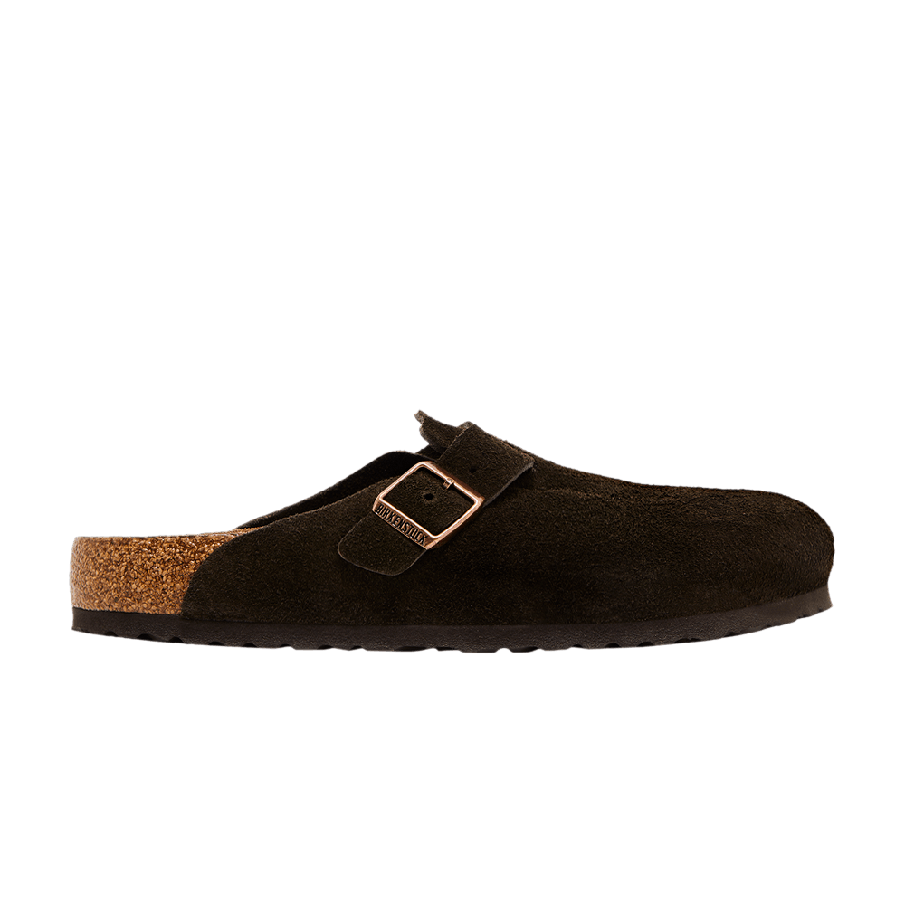 Birkenstock Boston lit souple daim Moka