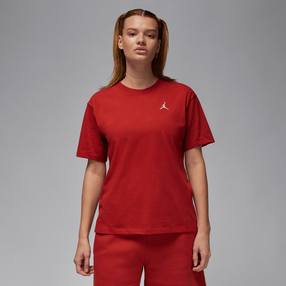 Haut Jordan Essentials pour femme Dune rouge/blanc
