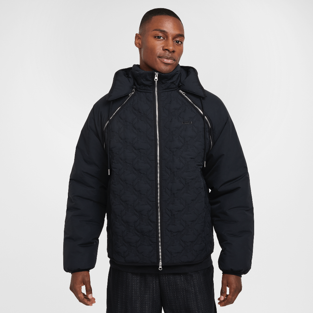 LeBron Men's Therma-FIT ADV Insulated Basketball Jacket Black/Dark Smoke Grey/Black