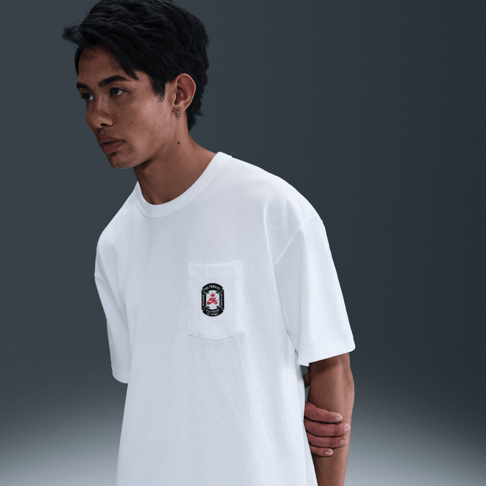 T-shirt de skateboard Nike SB Max90 Blanc