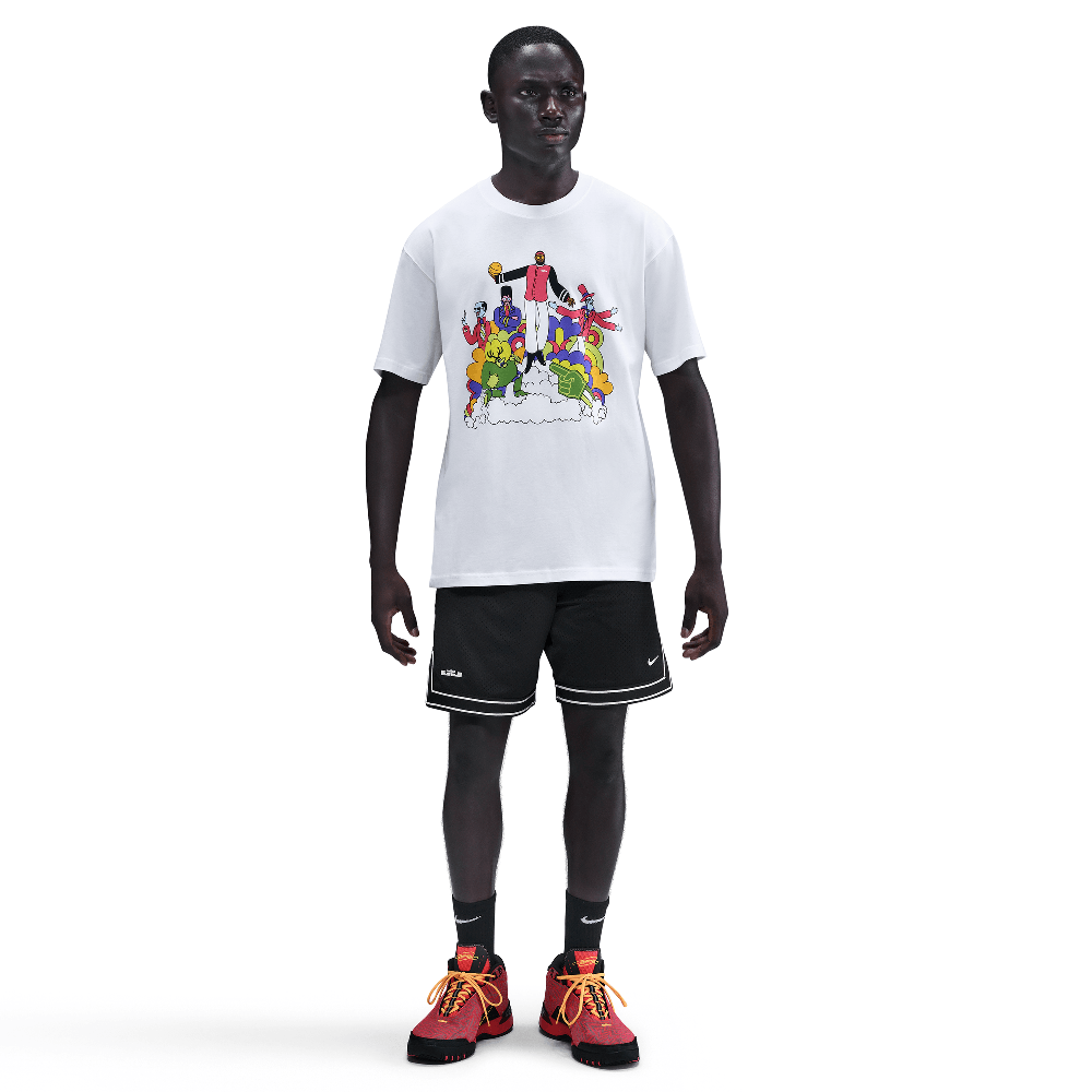 LeBron 'Heat Wave' Men's Basketball T-Shirt White