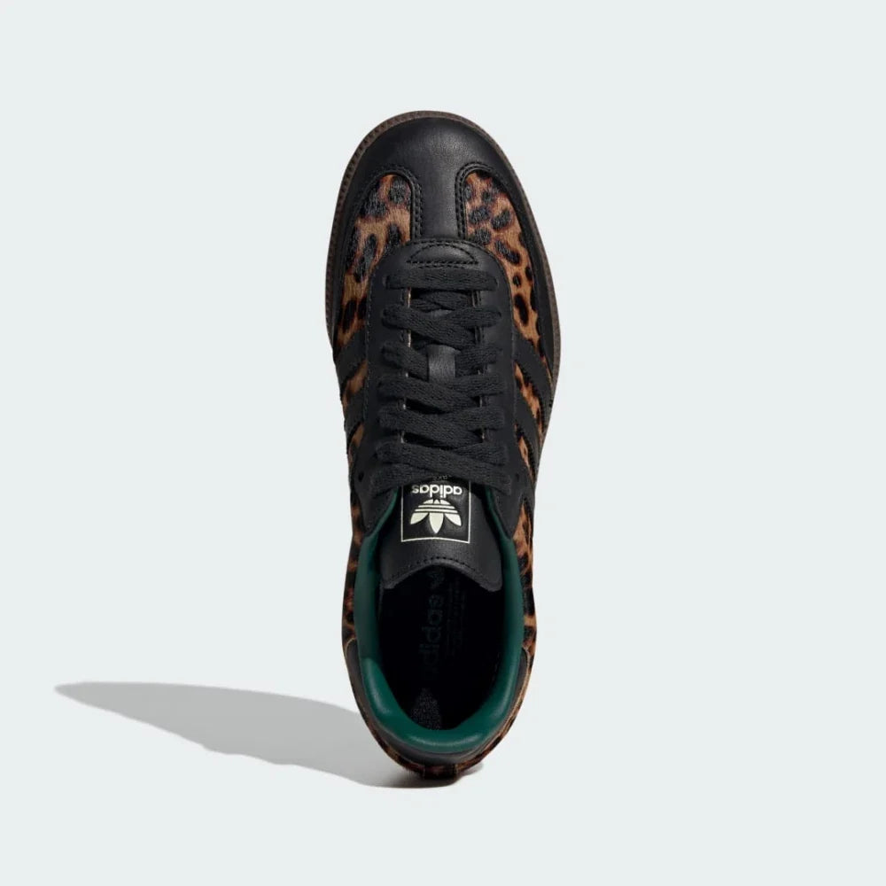 Adidas Samba OG Black Green Leopard (Femme)