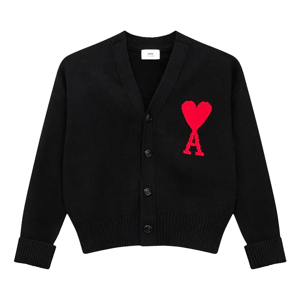 Cardigan Ami ADC « Noir/Rouge »