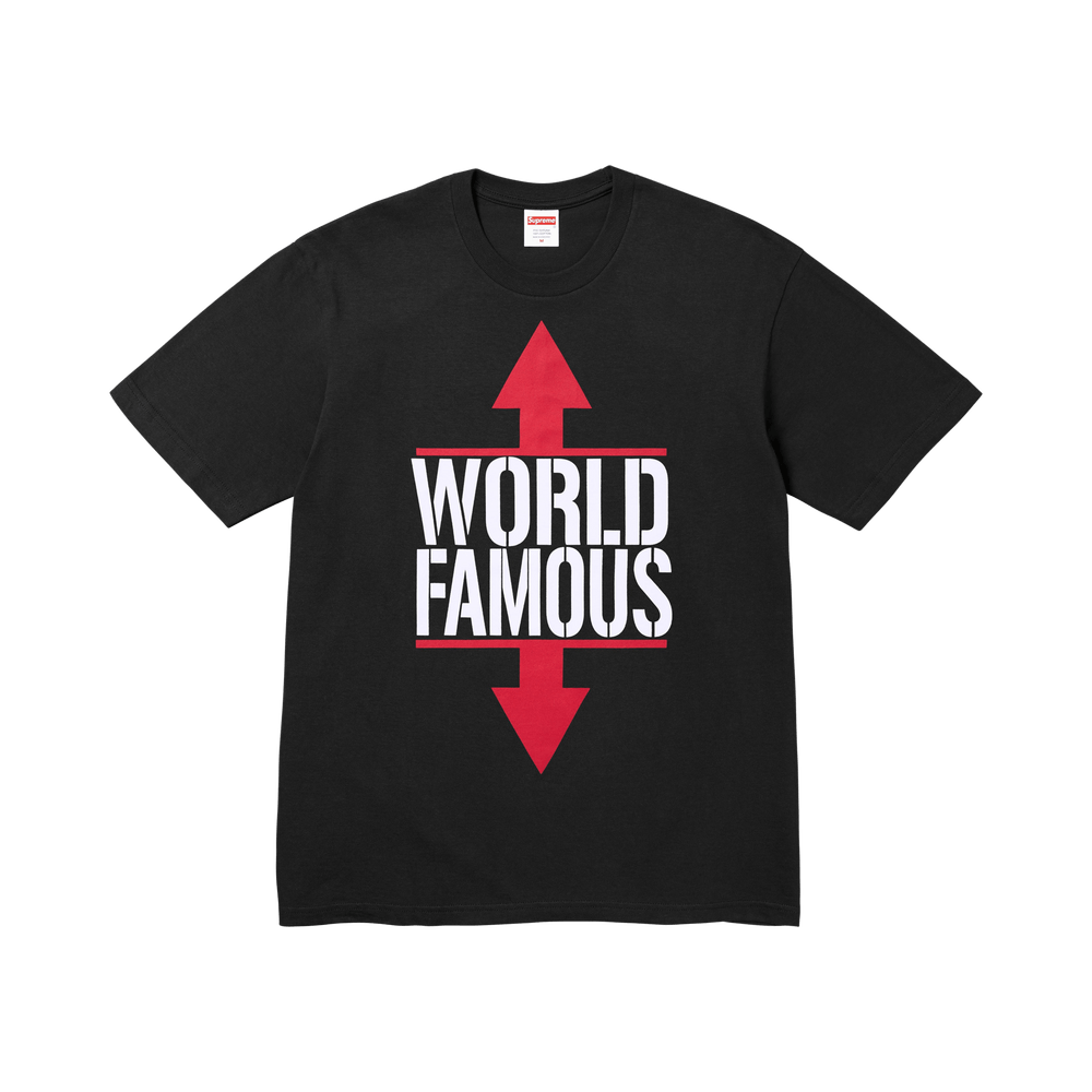 Supreme World Famous Tee 'Noir'