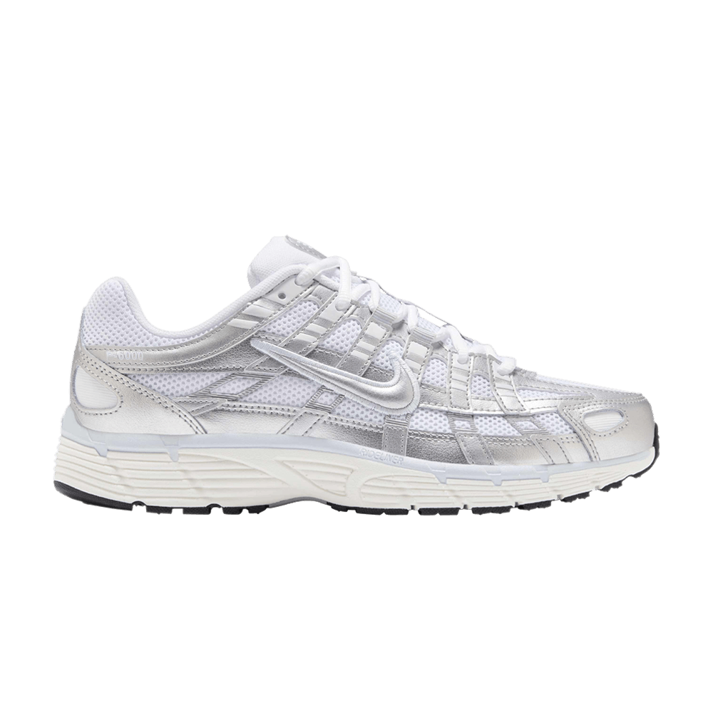 Nike P-6000 White Blue Tint Sail Metallic Silver (Femme)