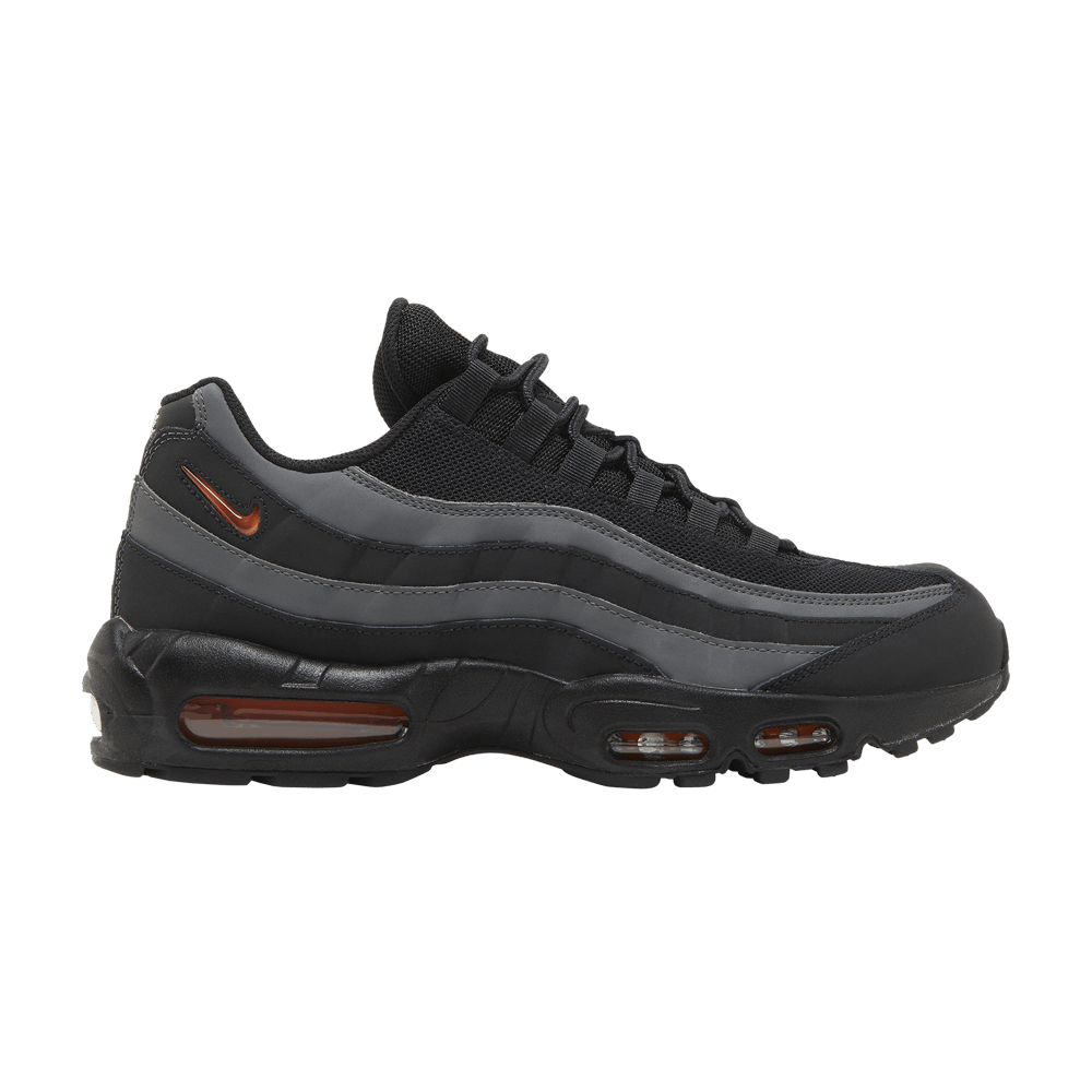 Nike Air Max 95 Noir Gris Orange Sécurité
