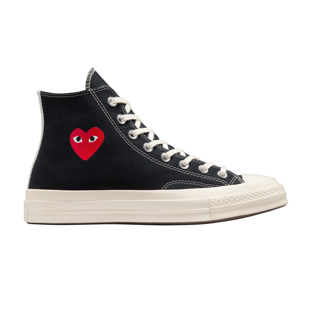 Converse Chuck Taylor All Star 70 Hi Comme des Garçons PLAY Single Heart Black